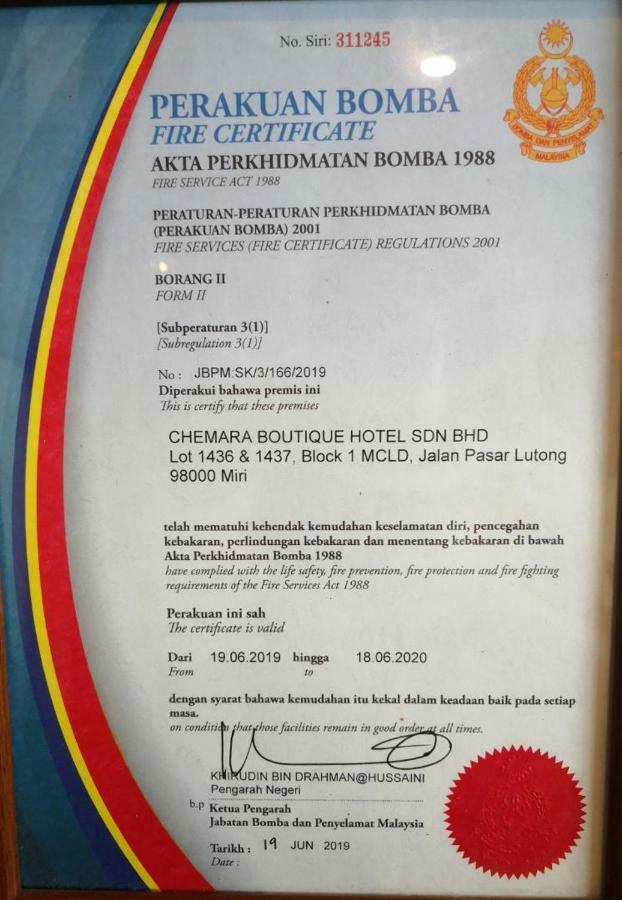 Chemara Boutique Hotel Miri Eksteriør bilde